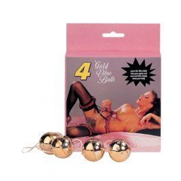 4 Pcs. Duotone Balls Gold