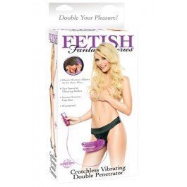 Crotchless Vibrating Double Penetrator