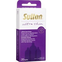 Sultan Ultra Ultraohuet Superlaadukkaat Kondomit 20 Kpl